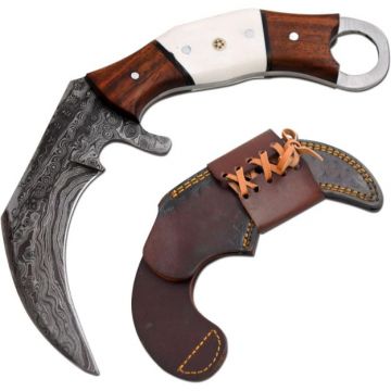 Old Ram Handmade Real Damascus Karambit Knife Collection